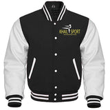 Custom Wool Varsity Jackets With Genuine Leather Sleeve